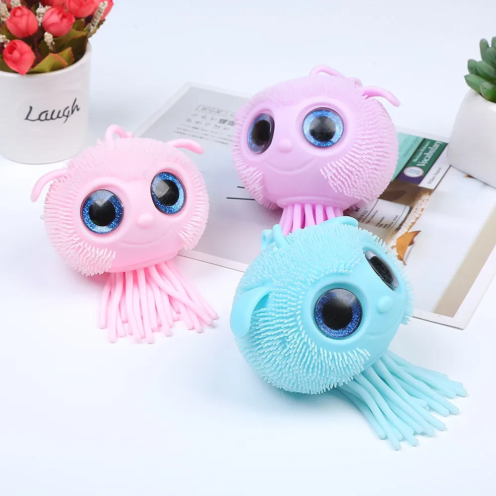TPR Jellyfish Vent Pressure Reduction Toy Squeeze