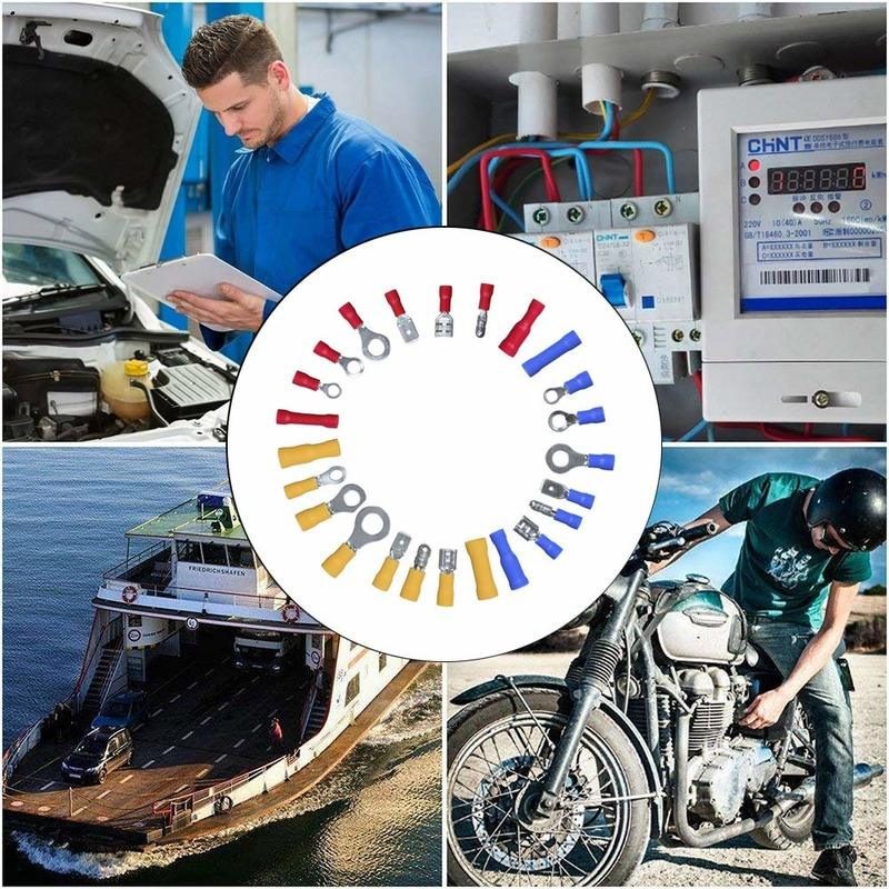 480pcs Electrical Wire Terminal Crimp Connectors