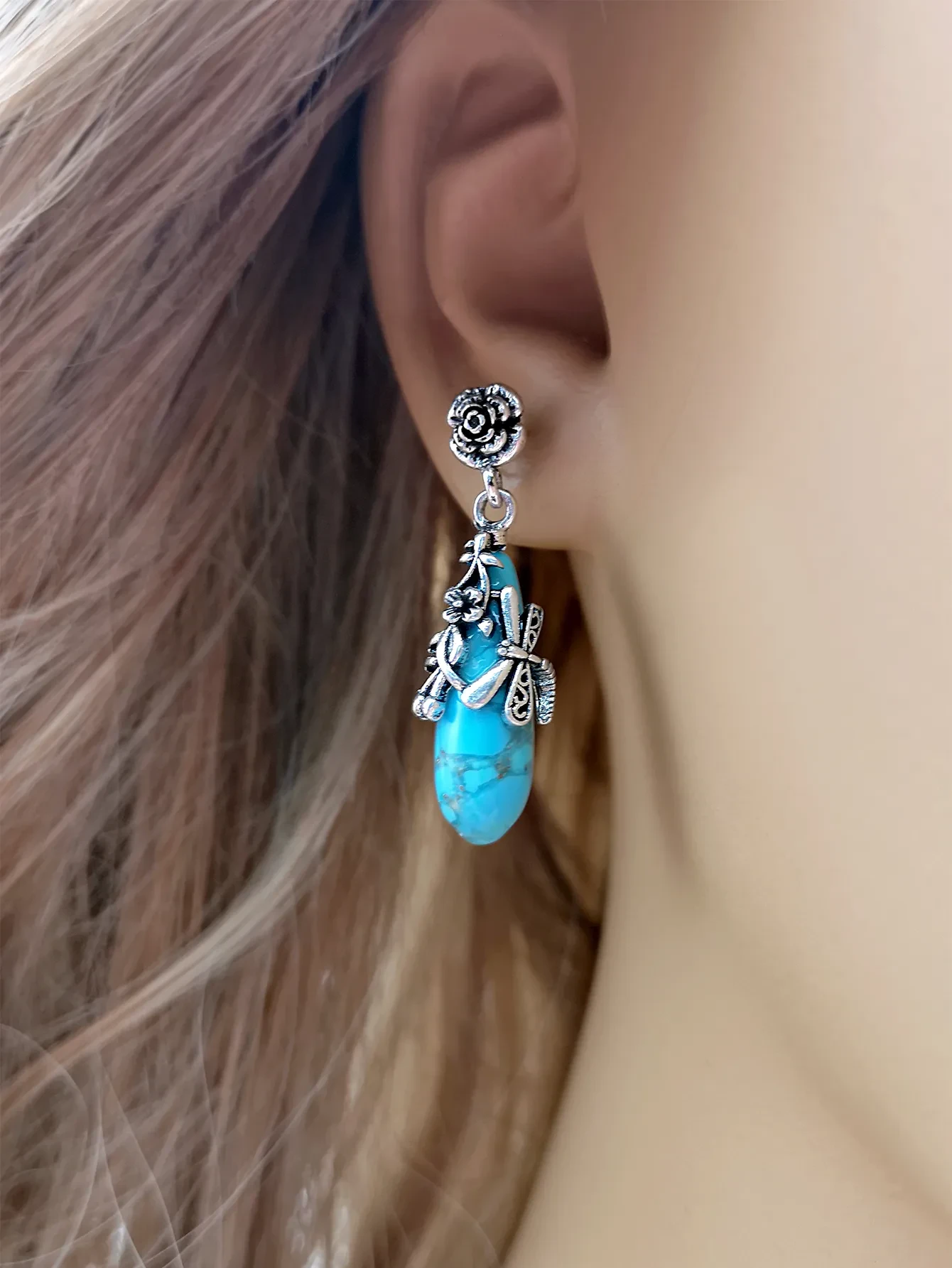 Simple Geometric Personality Metal Earrings