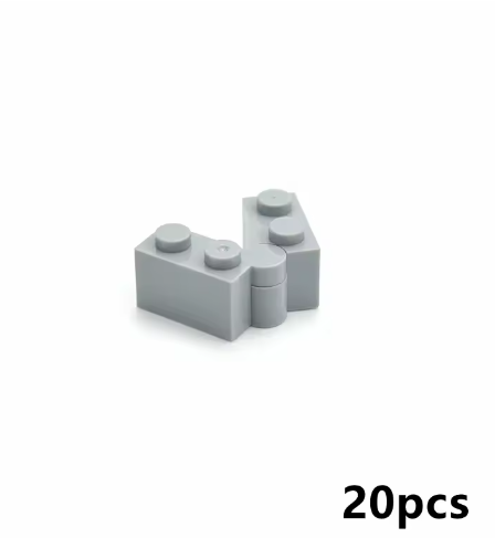 20Pcs MOC Compatible 3830 Thick Hinge Brick 1 x 2 Swivel Top Building Blocks Parts DIY Educational Tech Leduo Parts Toys for Kid