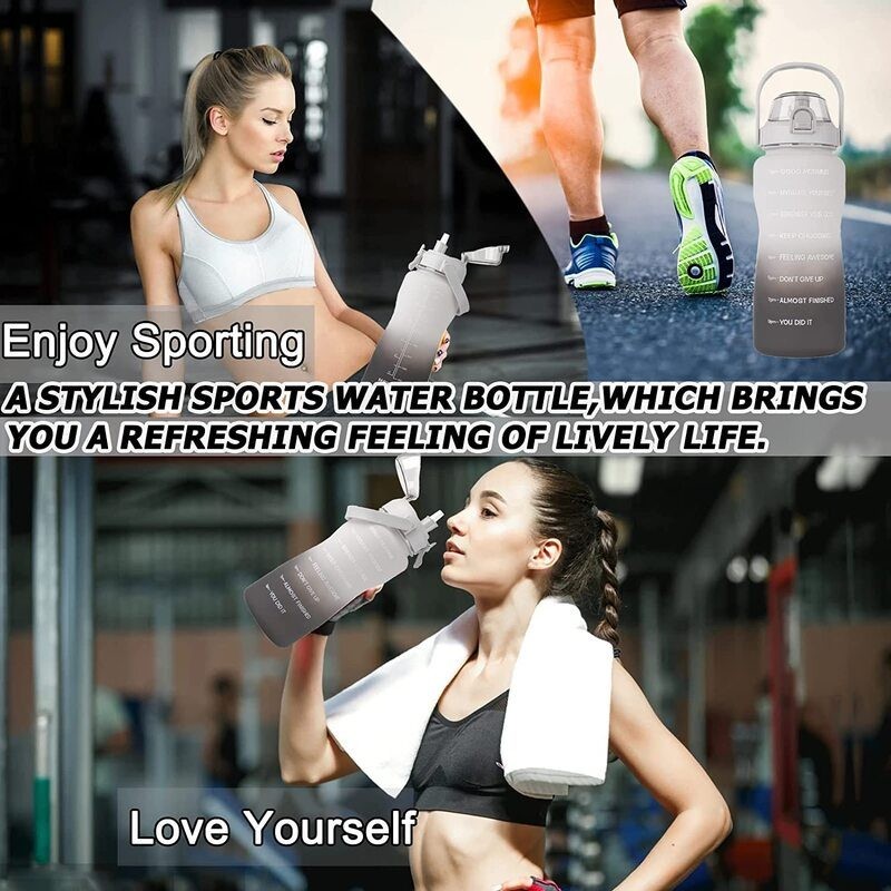 2L Water Bottle Gym Sports Drink Bottle