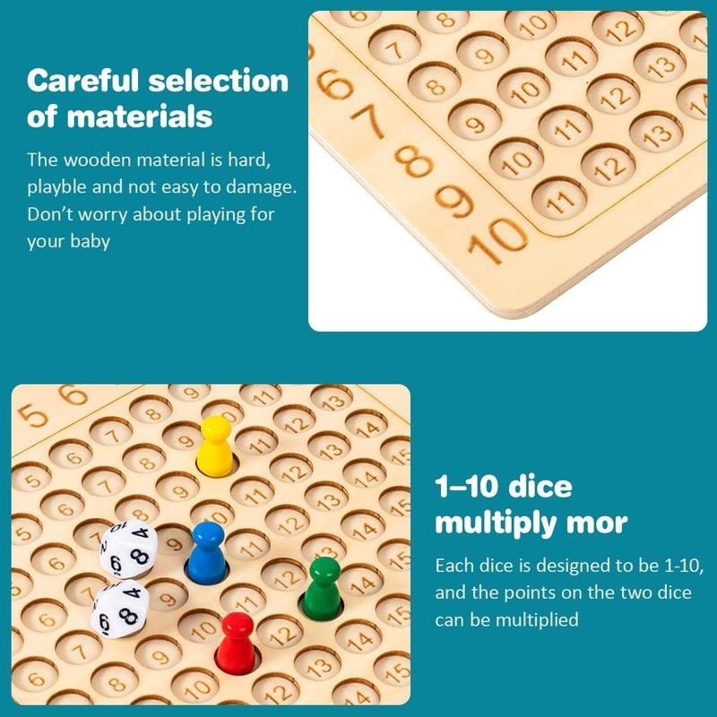 Montessori Wooden Addition Board Game Math Educational Learning