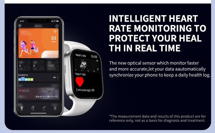 Smart Watch, KUMI KU2 MAX, Black, 1 Year Warranty