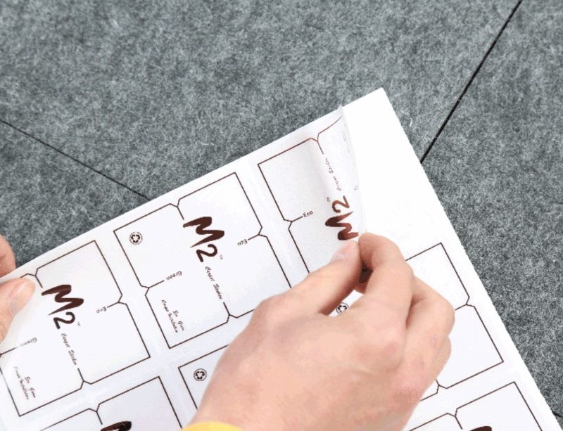 Carpet Tiles Mat Beige Grey Stripe