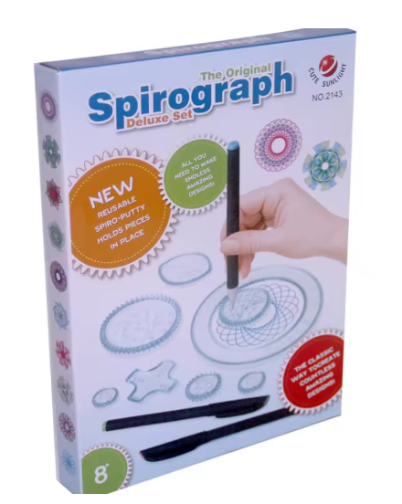 Designs Interlocking Gears & Wheels,draw Educational Toys 2022 New Spirograph Deluxe Set Design Tin Set Draw Spiral
