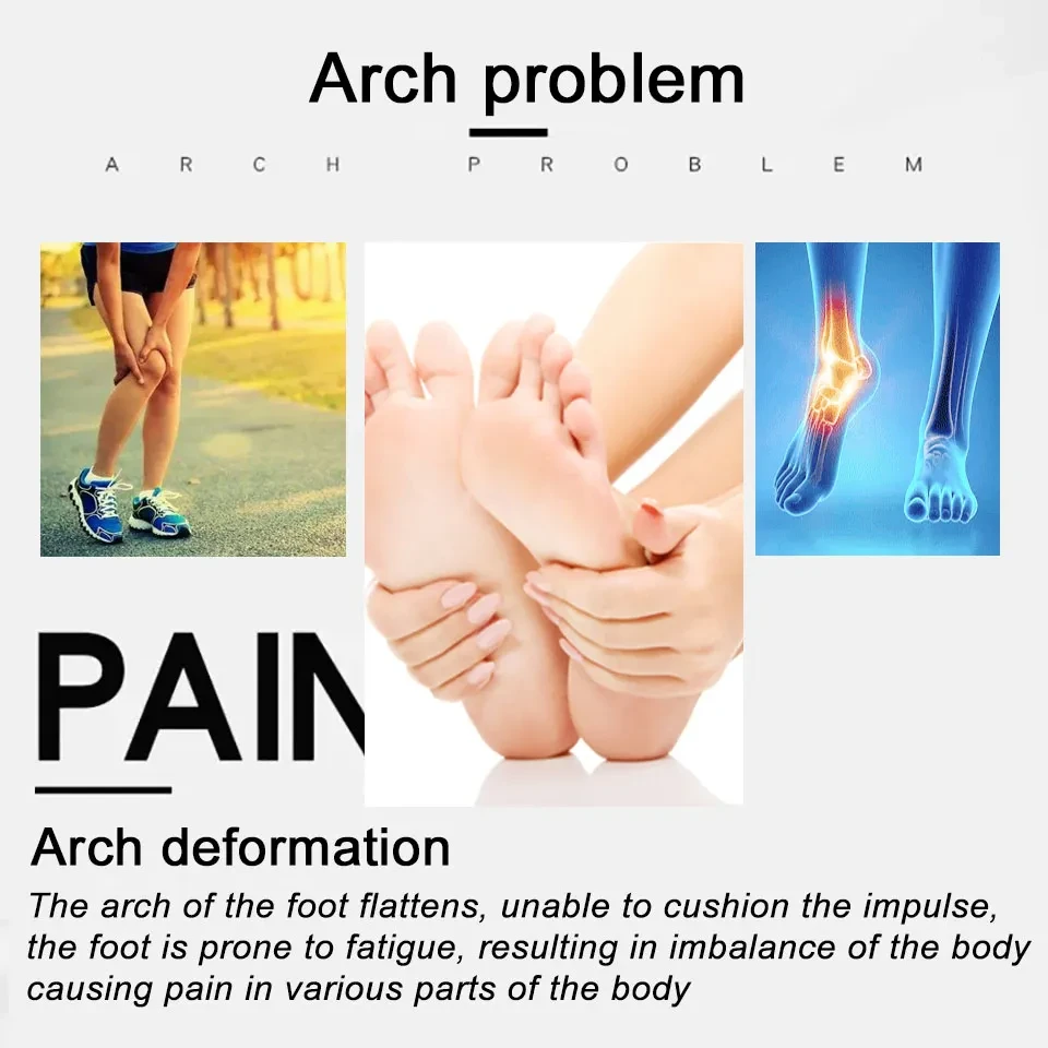 Foot arch correction insole