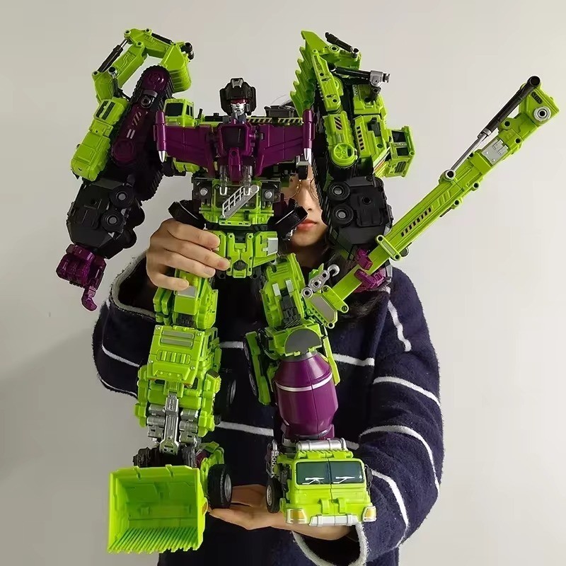 6 IN 1 NBK 42CM Devastator Toy  Transformation KO Robot Car Combination Action Figure
