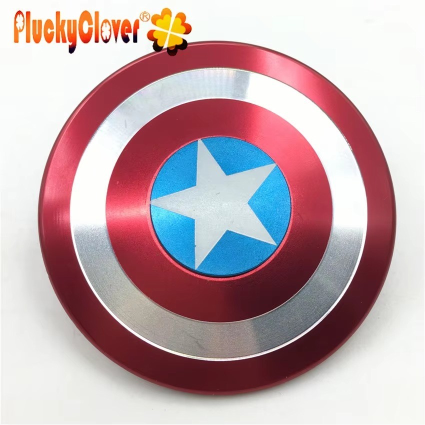 Captain America Hand Fidget Spinner  Metal Superheroes Metallic Gyro