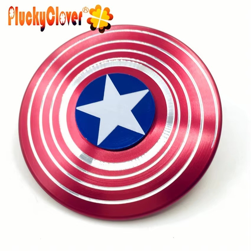 Captain America Hand Fidget Spinner  Metal Superheroes Metallic Gyro