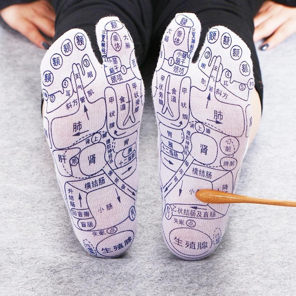 Reflexology Chart Socks with Trigger Point Massage Tool