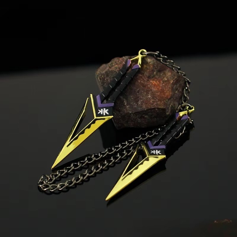 7cm Kuronami No Yaiba Golden Color A Pair