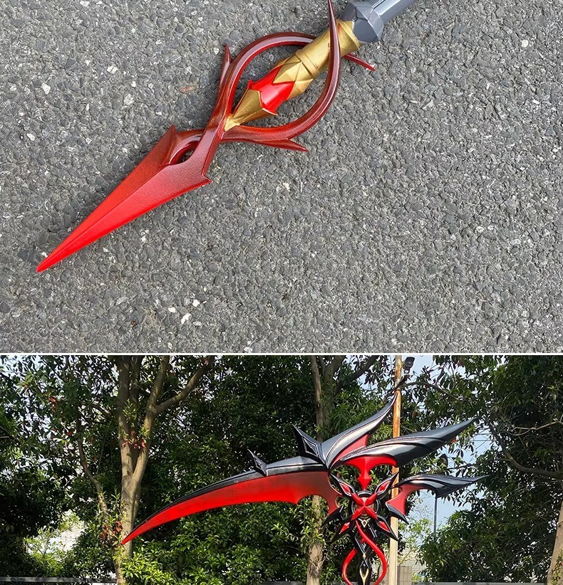 Arlecchino Sickle The Knave  Genshin Impact Cosplay Props Weapons
