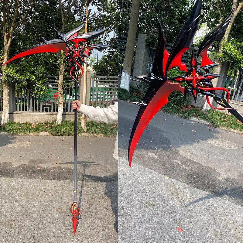 Arlecchino Sickle The Knave  Genshin Impact Cosplay Props Weapons