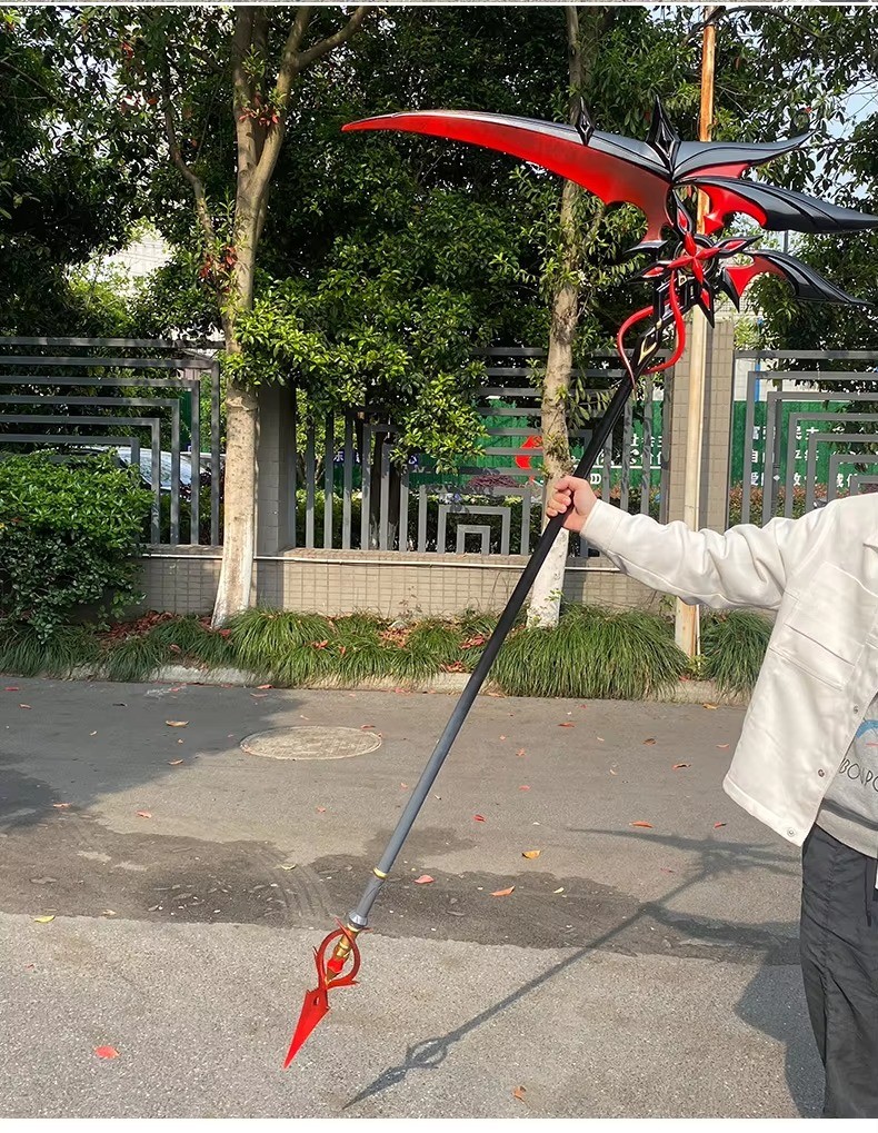 Arlecchino Sickle The Knave  Genshin Impact Cosplay Props Weapons