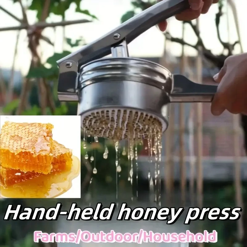 Easy-Squeeze Stainless Steel Honey Press