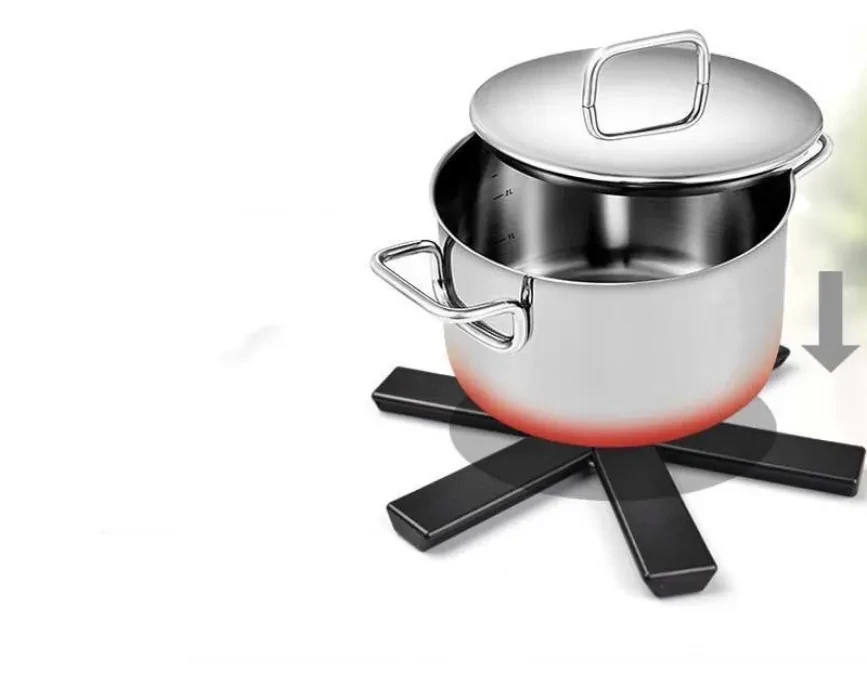 Household Dining Table Folding Heat Proof Mat Anti-scald Placemat Potholder Bowl Mat Casserole Heat Proof Mat High Temperature Resistance