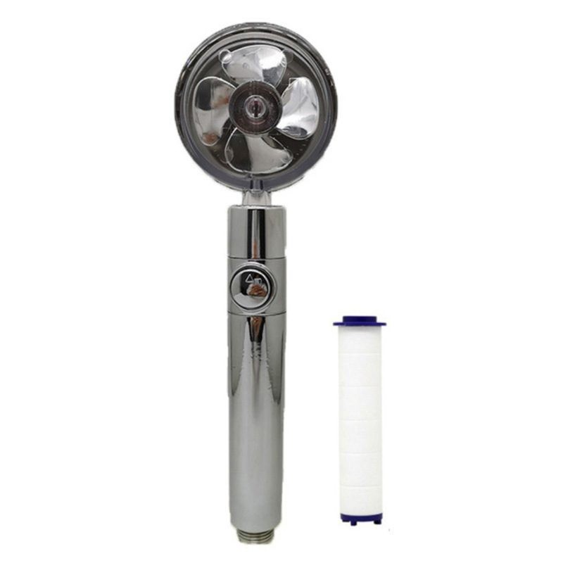 Bathroom Shower Head High Pressure Silver