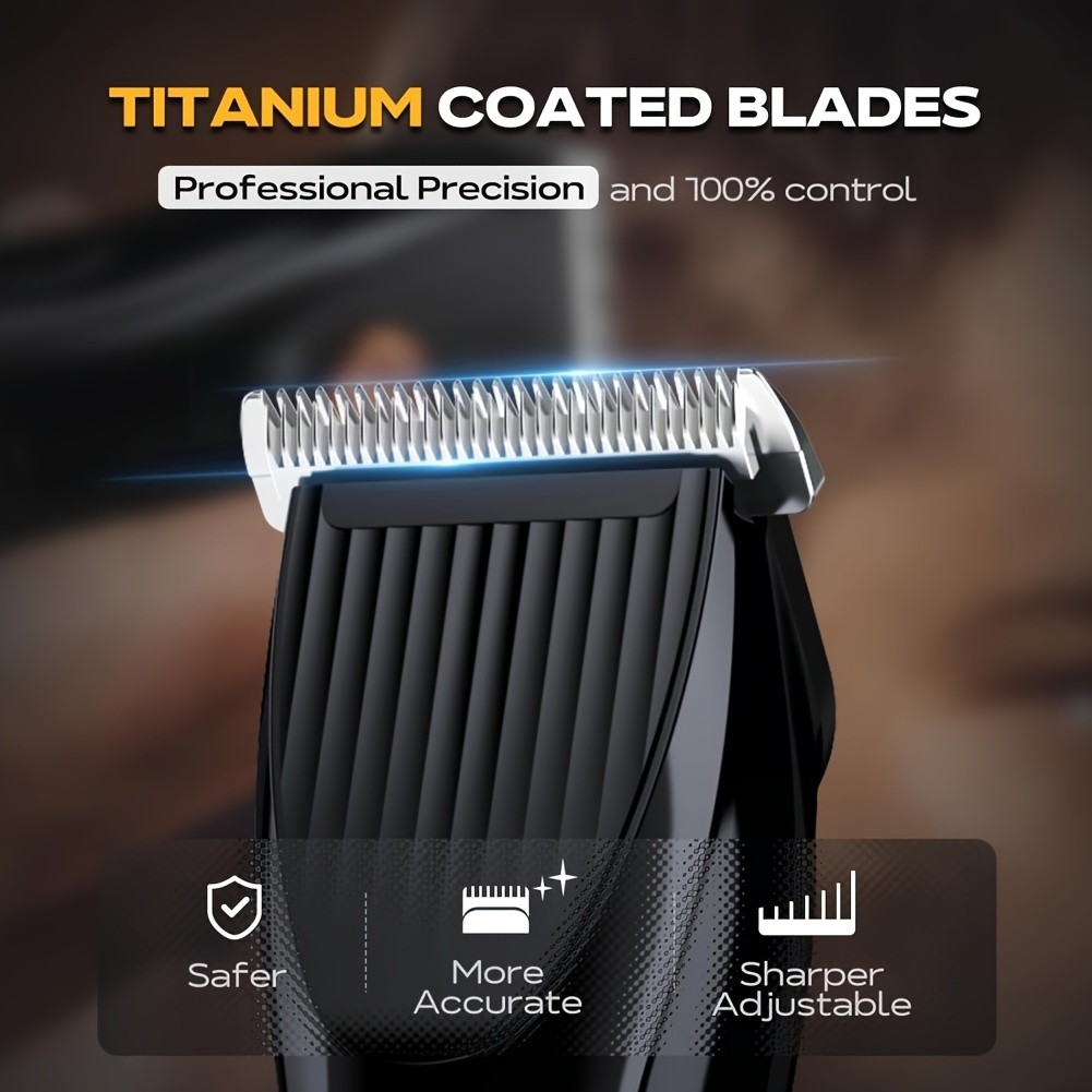 Men's Beard Trimmer Professional Adjustable Precision Trimmer, Hair Clipper, Electric Razor, Men's Beauty Set, Unique Trim Lengths, Anniversary Gifts, Birthday Gifts, Father's Day Gifts