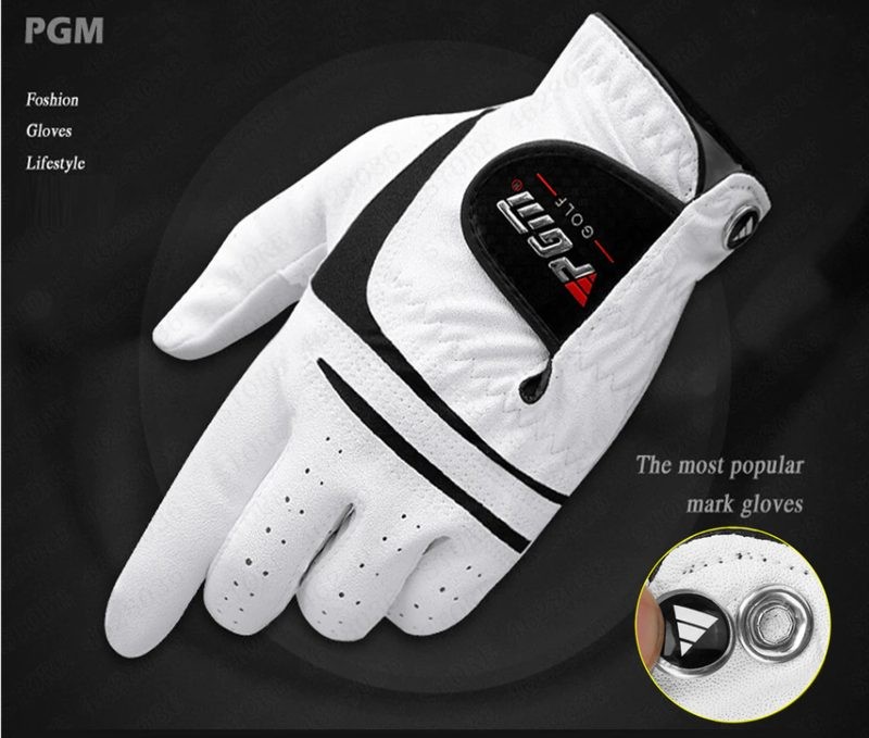 PGM GOLF GLOVES SHEEPSKIN WITH GOLF BALL MARKER