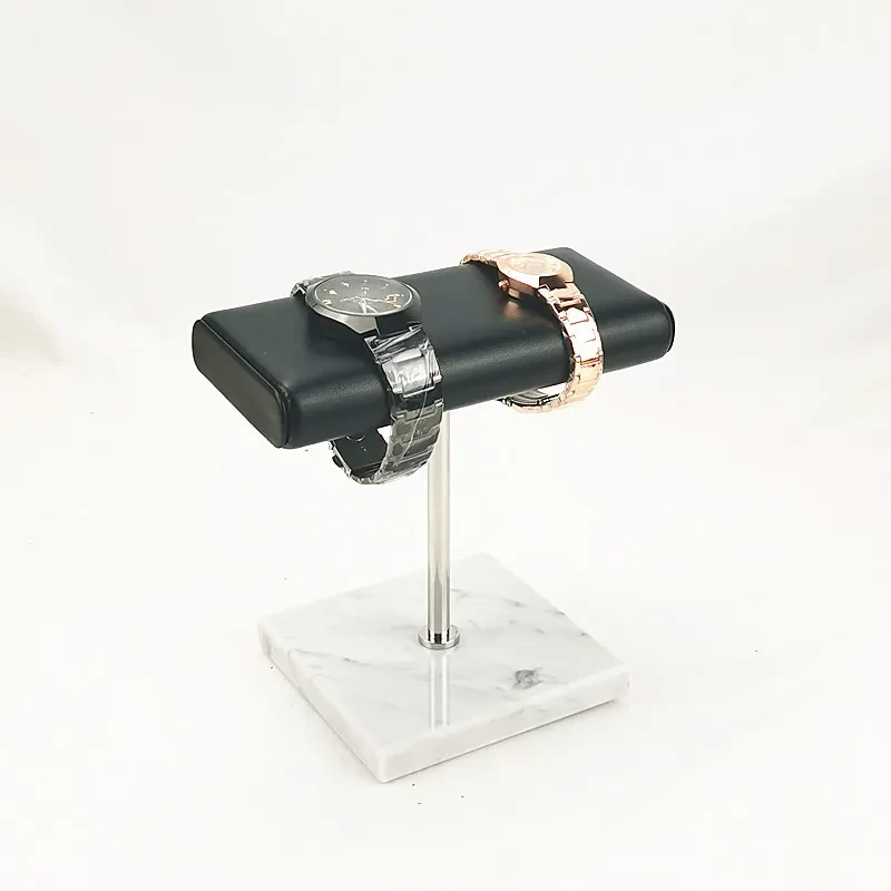 New Style Watch Display Stand Watch Display Stand Marble Base Watch Stand Pu Leather Watch Stand Soft Decoration