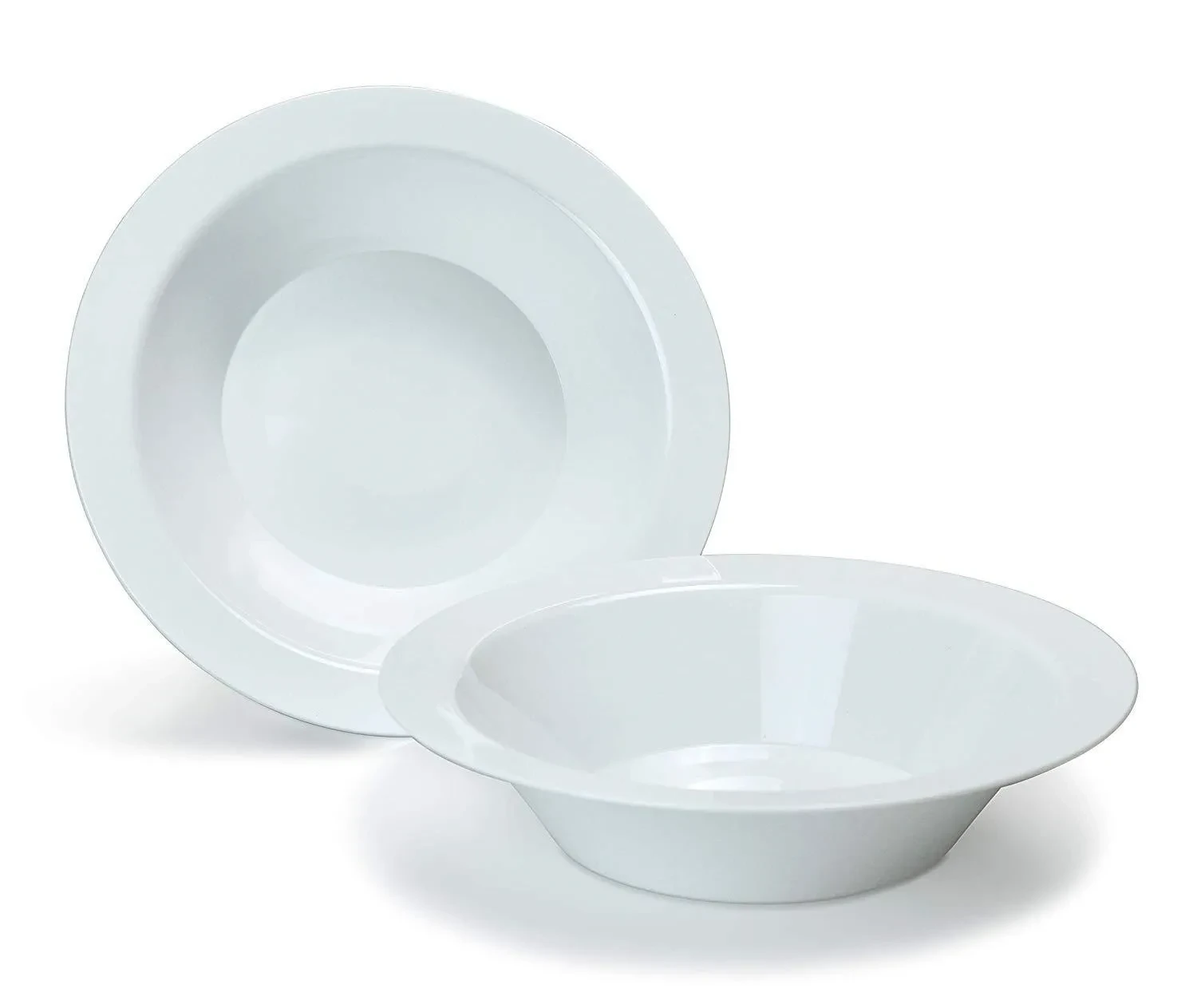 12OZ Disposable Bowl Gold Side Deep Dish Hard Plastic PS Salad Bowl