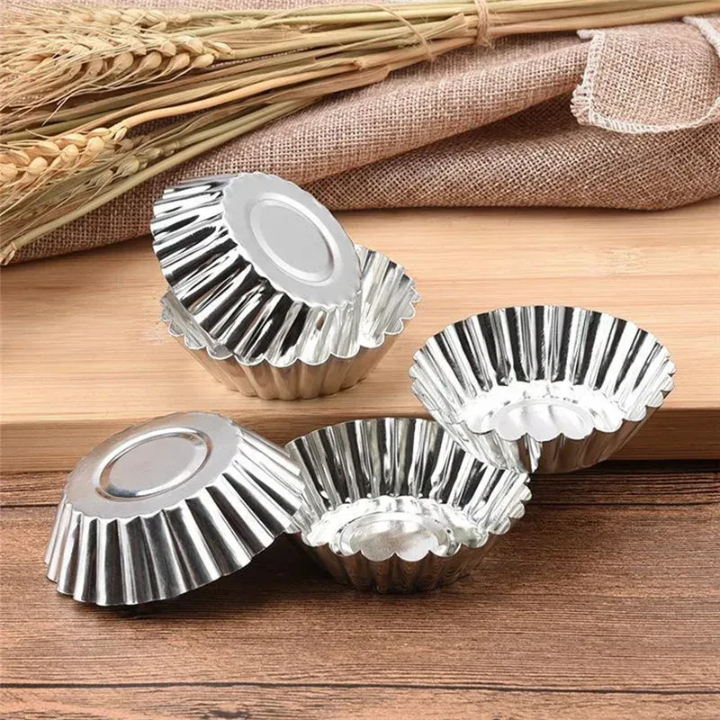 Flat-bottomed egg tart mold