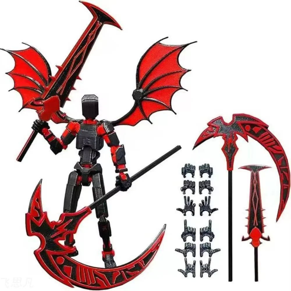 3D Printed Reaper Robot Model Multi-Jointed Movable Desktop Decoration Action Figure