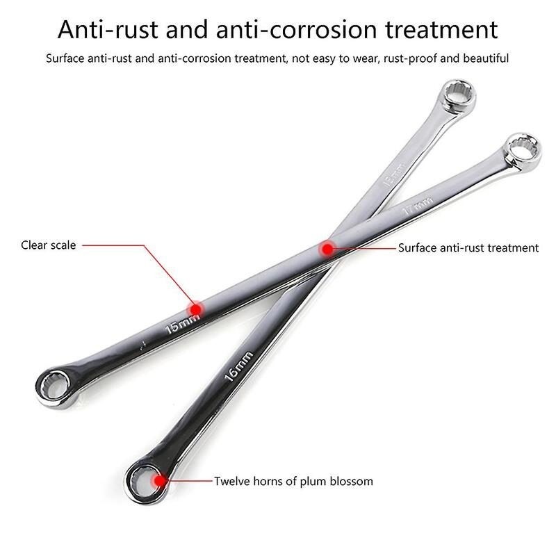 Extra Long Double Ring Spanner Wrench Set
