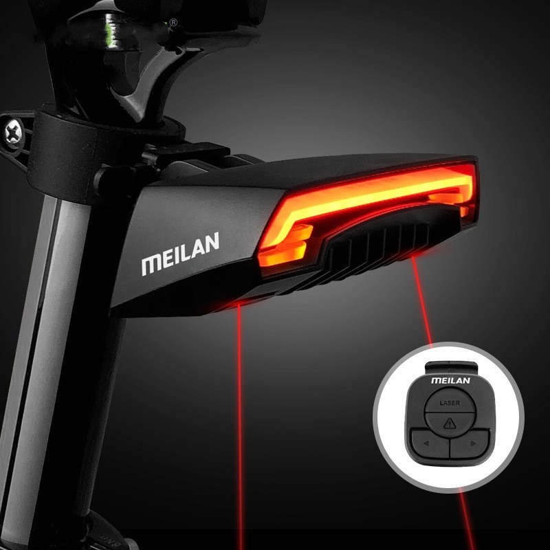 Remote laser safety light turn signal