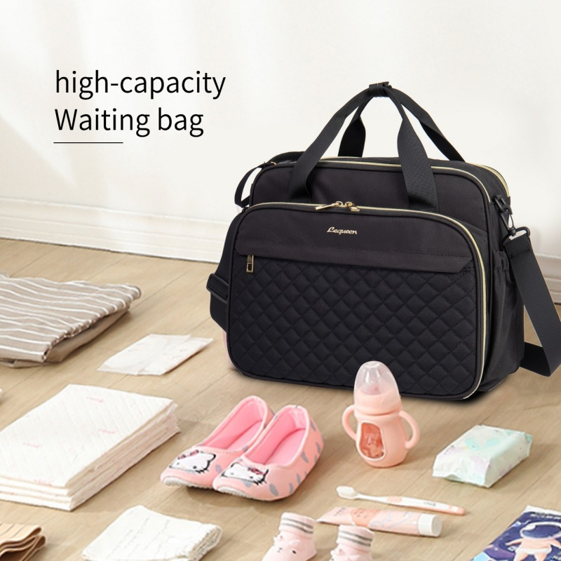 Large Capacity Hand-carrying Multifunctional Crossbody Oxford Cloth Diaper Bag