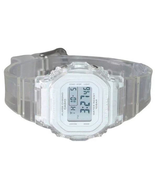 Casio Baby-G Digital Transparent Resin Strap Quartz BGD-565US-7 100M Womens Watch
