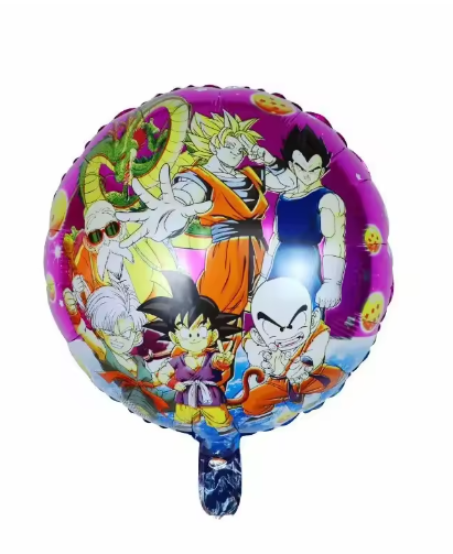 Dragon Ball Theme Birthday Party Son Goku Vegeta Pull Flag Banner Numbers Balloon Cake Insert Decoration Children Christmas Gift