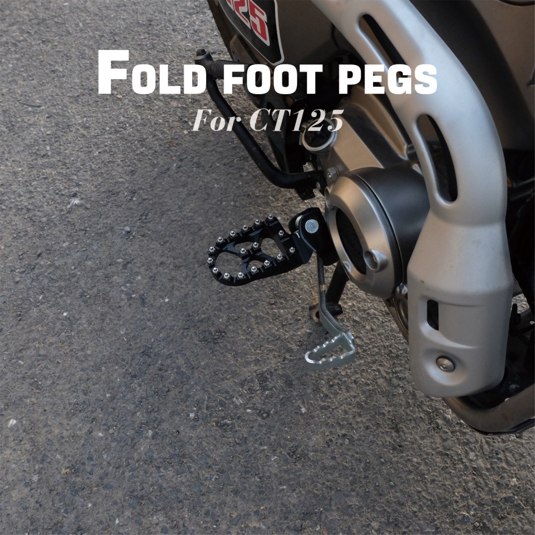 Folding Aluminum Alloy Pedal Modified Foldable Non-slip Spike Pedal Hunter Motorcycle Off-road Pedal