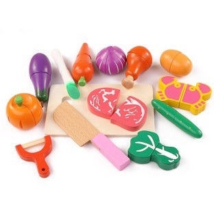 The Kitchen Gas Stove Cooking Simulation Wooden Children Play As Early Magnetic Puzzle Toy