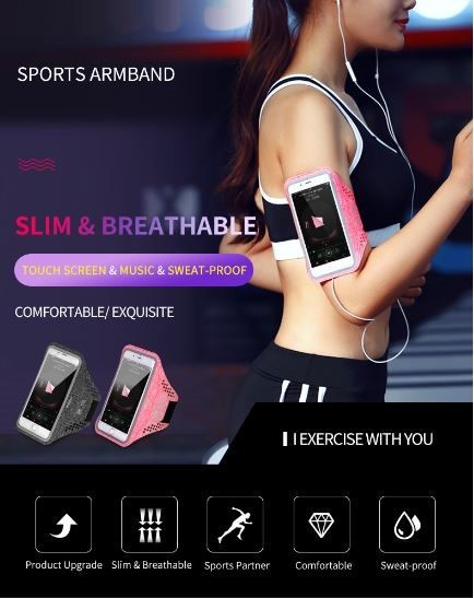 Sports Armband (Slim), ROCK brand, Sweat proof