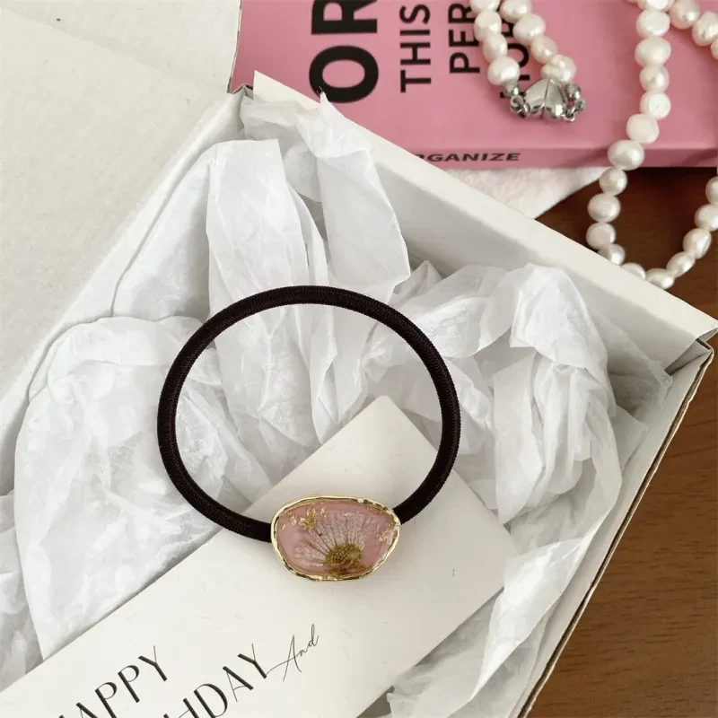 Elegant Crystal Gemstone Hair Tie Set