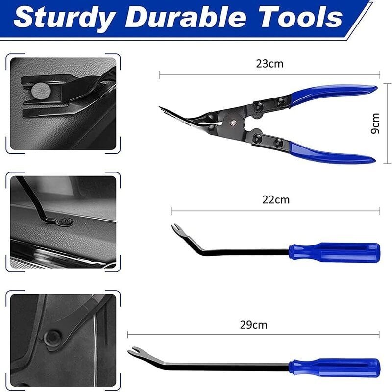 Car Dash Panel Door Trim Removal Pry Bar Tool Kit