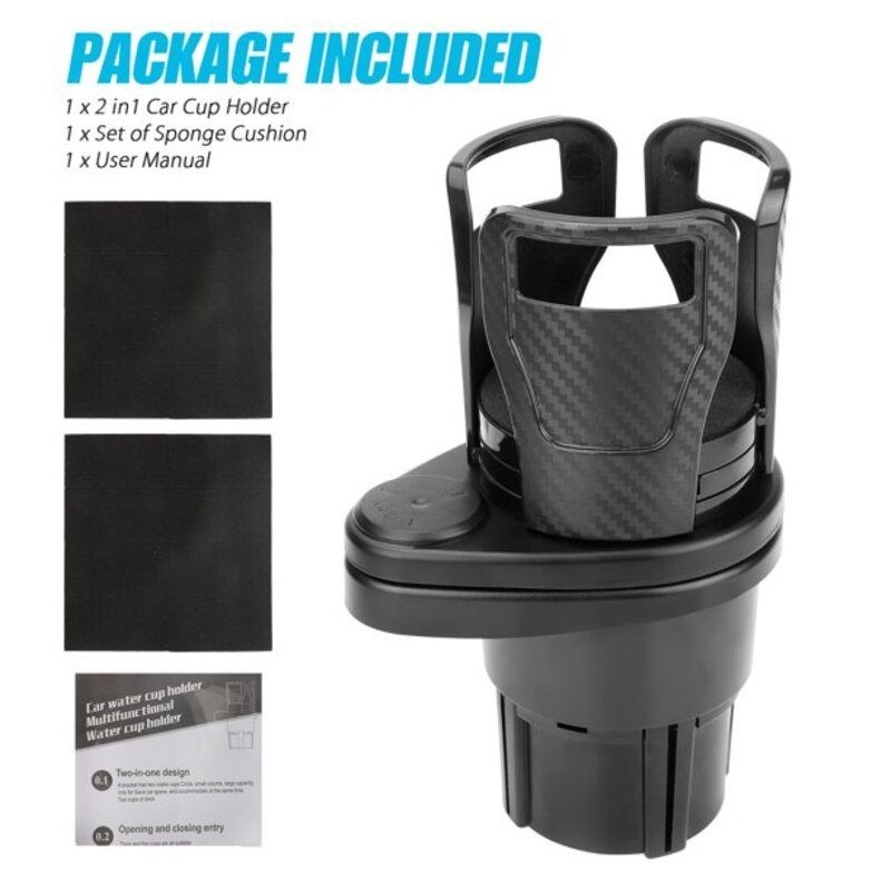 Coffee Beverage Cellphone Food Car Cup Holder Expander Adapter