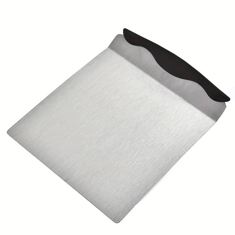 1pc Cake Safe Lifter, Stainless Steel Pizza Transfer Shovel, Square Cake Tray, Moving Plate Tool Essential Kitchen Gadget for Precision and Ease