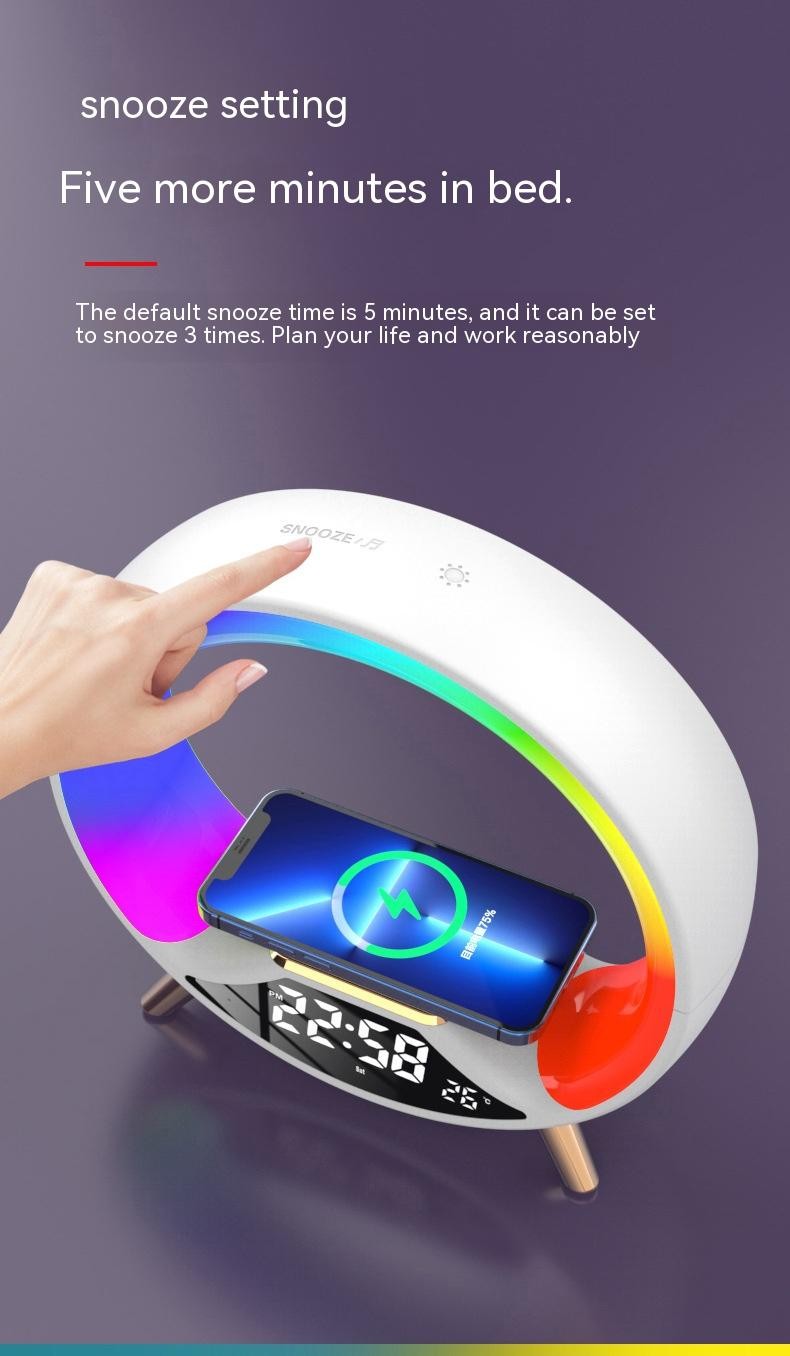 O Wireless Charging Multifunctional Bluetooth Speaker Night light