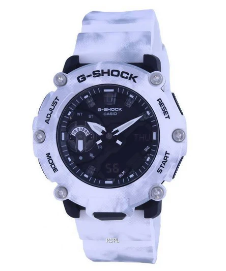 Casio G-Shock Grunge Snow Camouflage Analog Digital Quartz GA-2200GC-7A GA2200GC-