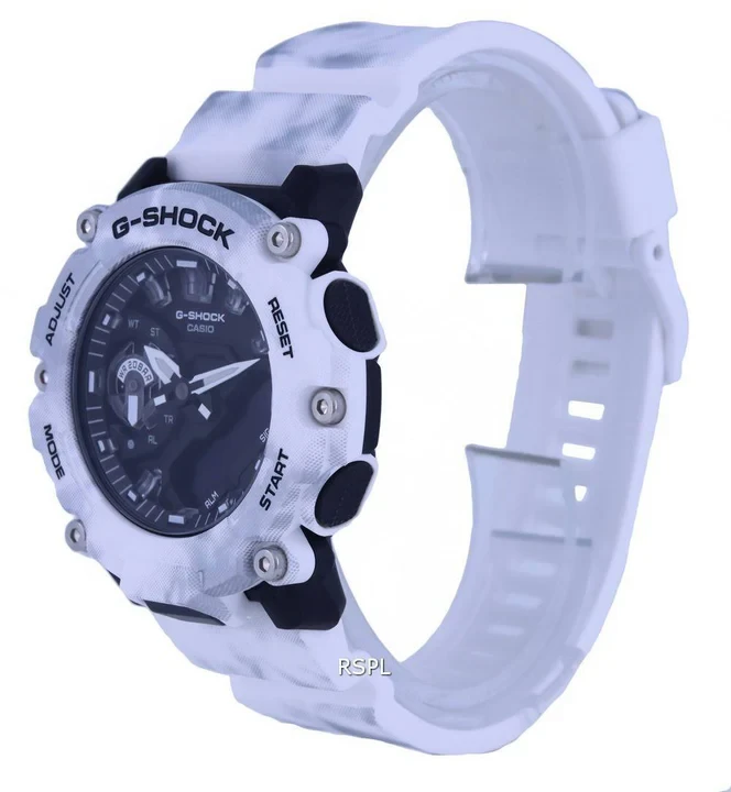 Casio G-Shock Grunge Snow Camouflage Analog Digital Quartz GA-2200GC-7A GA2200GC-