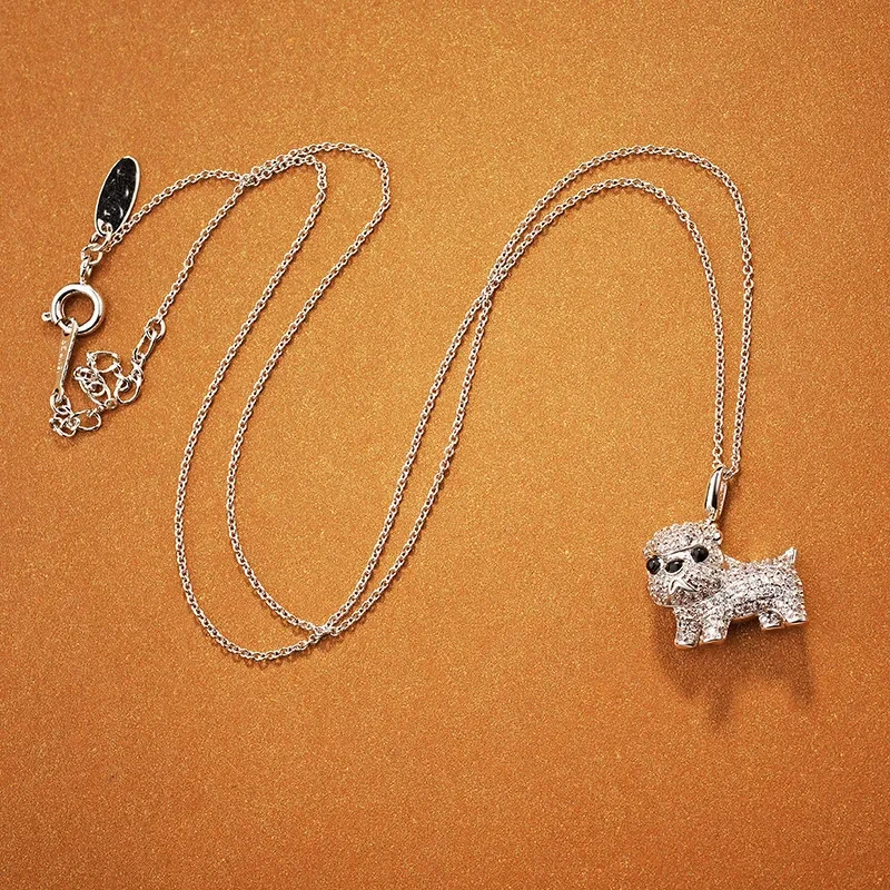 Puppy Necklace Short Pendant