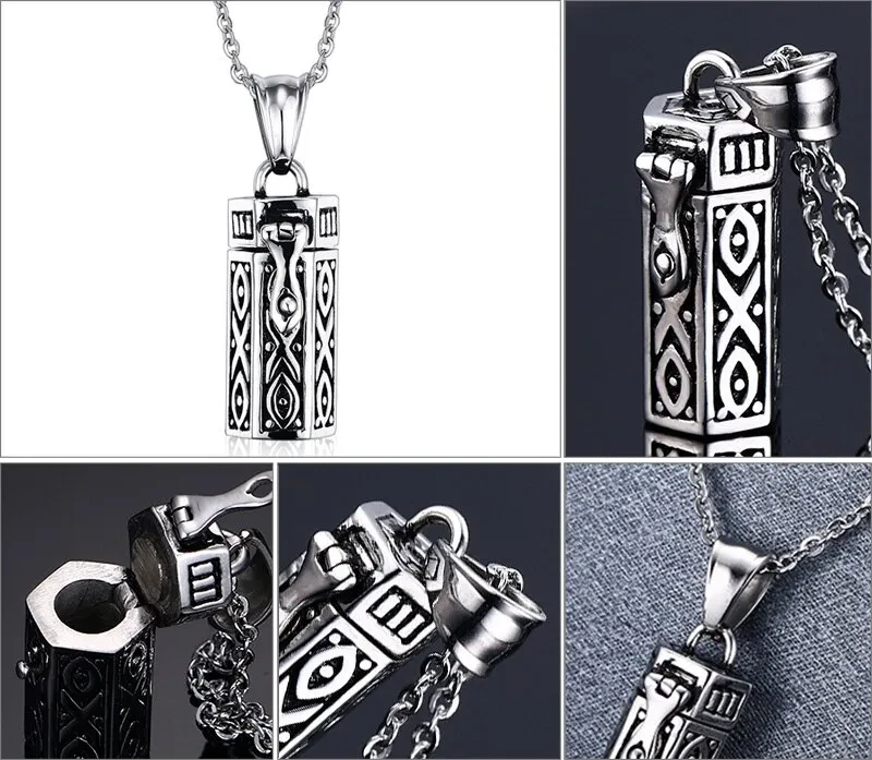Stainless steel ashes pendant