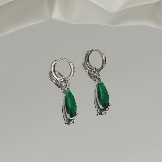 Emerald Horse Eye Zircon Earrings Pendant For Women