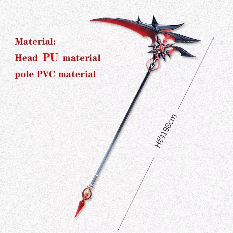 Arlecchino Sickle The Knave Genshin Impact Cosplay Props Weapons