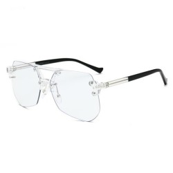 Anti-Blue Glasses Rimless Flat Glasses Men