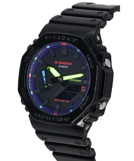 Casio G-Shock Quartz Sports GA-2100RGB-1A GA2100RGB-1 Men's Watch