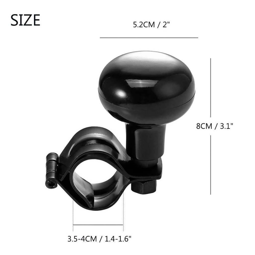 Black steering wheel booster ball booster