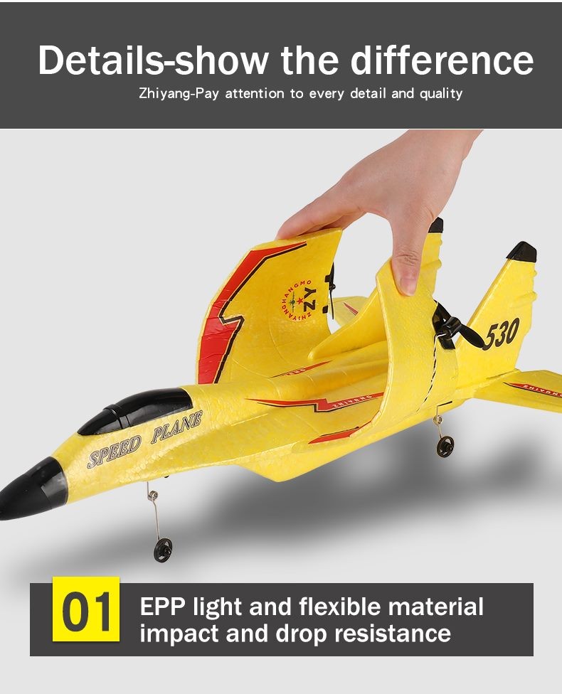 Drone, EPP Remote Control Aircraft, MIG 530 Model Design, Big Size